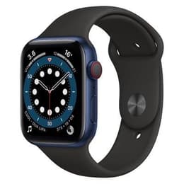 Apple Watch Series 6 (2020) GPS + mobilná sieť 44 mm - Hliníková Modrá - Sport band Čierna