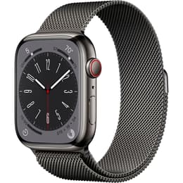 Apple Watch Series 9 (2023) GPS + mobilná sieť 45 mm - Nerezová Grafitová - Milanese loop Čierna