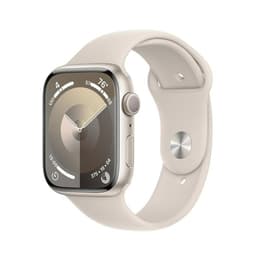 Apple Watch Series 9 (2023) GPS + mobilná sieť 45 mm - Hliníková Starlight - Sport band Starlight