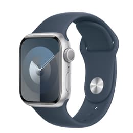 Apple Watch Series 9 (2023) GPS + mobilná sieť 41 mm - Hliníková Strieborná - Sport band Modrá