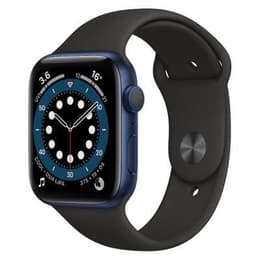 Apple Watch Series 6 (2020) GPS 44 mm - Hliníková Modrá - Sport band Čierna