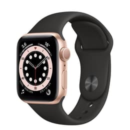 Apple Watch Series 5 (2019) GPS + mobilná sieť 40 mm - Hliníková Zlatá - Sport band Čierna