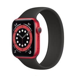 Apple Watch Series 6 (2020) GPS 44 mm - Hliníková Červená - Sport band Čierna