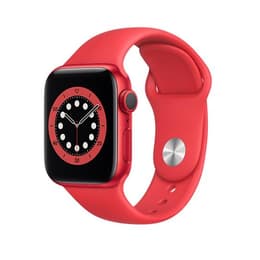 Apple Watch Series 6 (2020) GPS + mobilná sieť 44 mm - Hliníková Červená - Sport band Červená