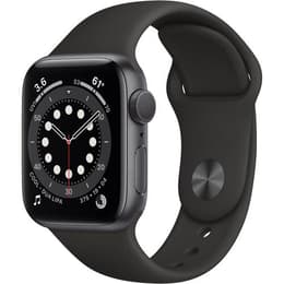 Apple Watch Series 6 (2020) GPS 44 mm - Hliníková Vesmírna šedá - Sport band Čierna