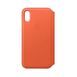 Obal iPhone XS Max - Plast - Oranžová